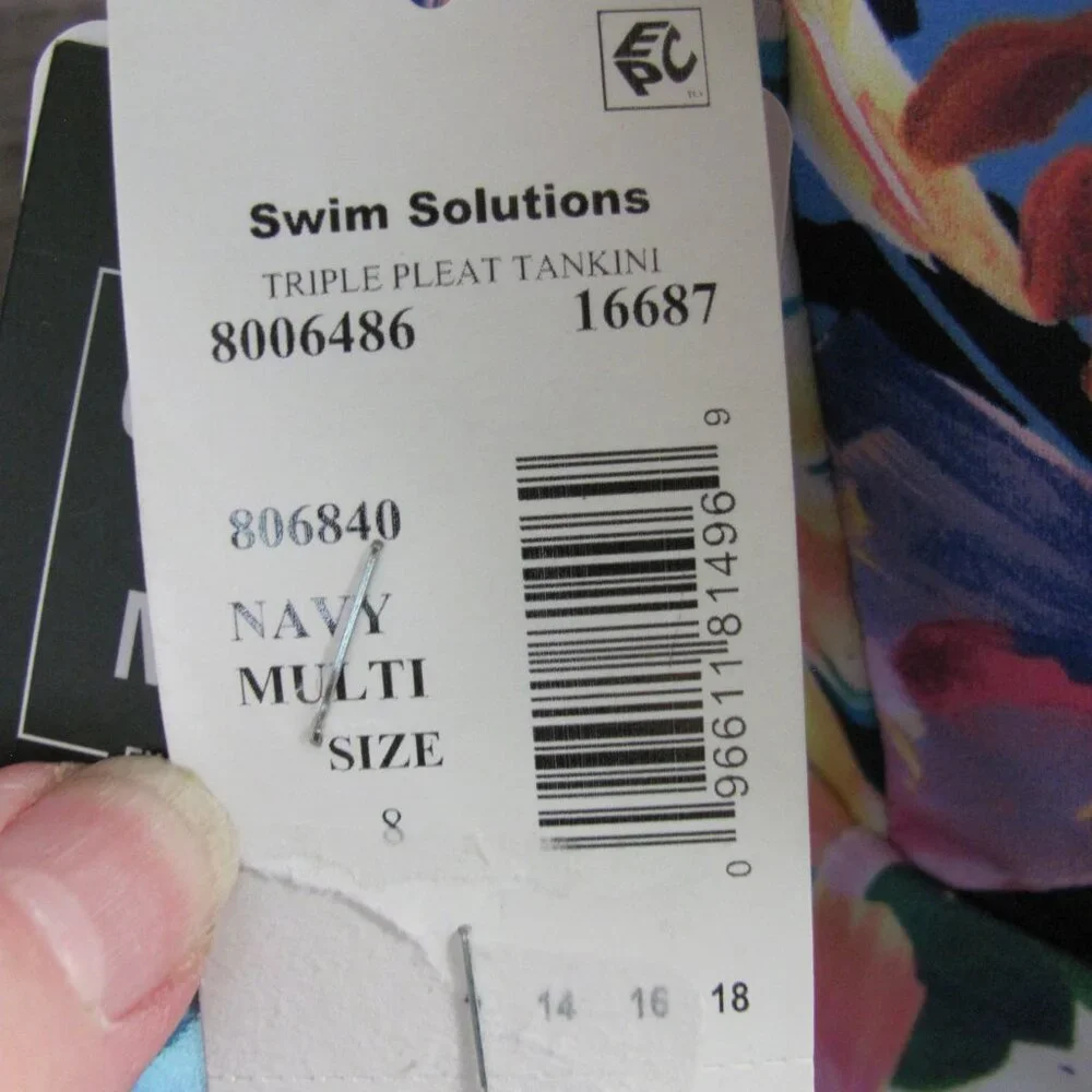 SWIM‎ SOLUTIONS LADIES SWIMSUIT TOP NWT